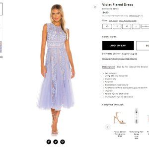 Bronx and banco violet flared dress